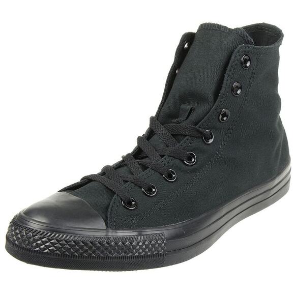 Converse Unisex Chuck Taylor All Star Canvas Hi Top Black Monochrome Size 6 Men - Picture 7 of 7